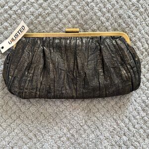 Unlisted Elegant Black and Gold Evening Clutch